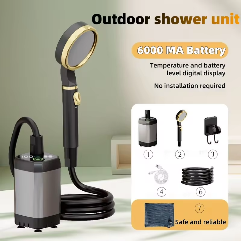 Outdoor Camping Kit - Portable Outdoor Electric Shower Unit Camping