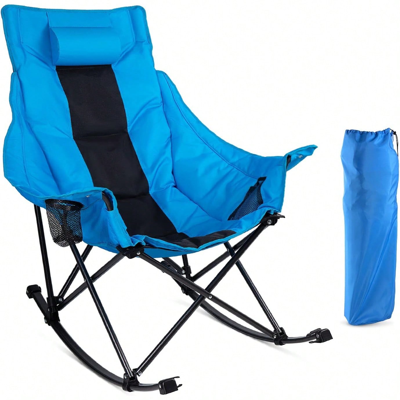 Outdoor Camping Rocking Chair - Outdoor Folding Rocking Camping Chair For
