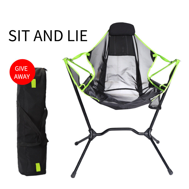 Outdoor Camping Rocking Chair - Cắm Trại Hình Hoa Đính Đá