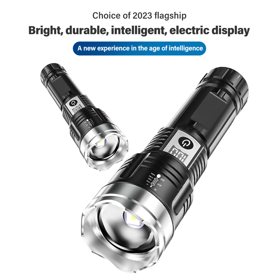 High Power 200000LM LED Flashl - đánh giá và giá Outdoor Camping Lampe