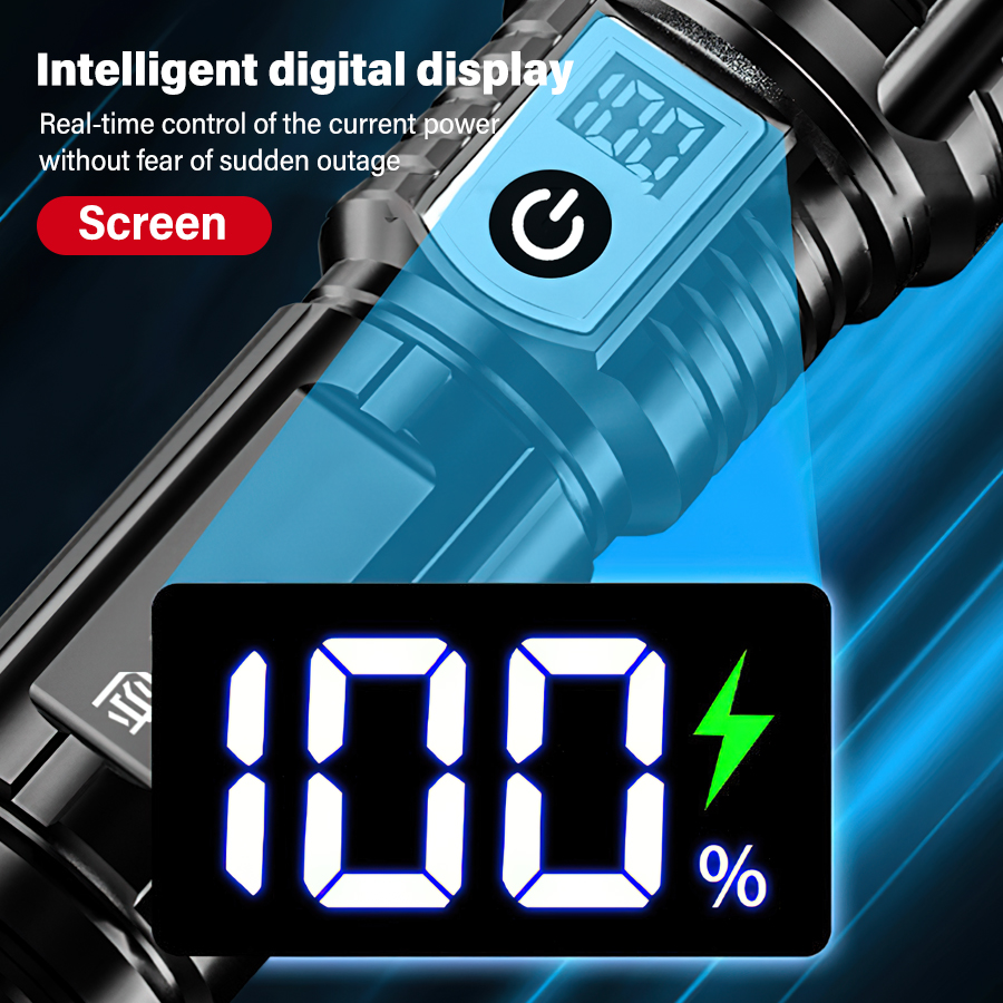 High Power 200000LM LED Flashl - đánh giá và giá Outdoor Camping Lampe