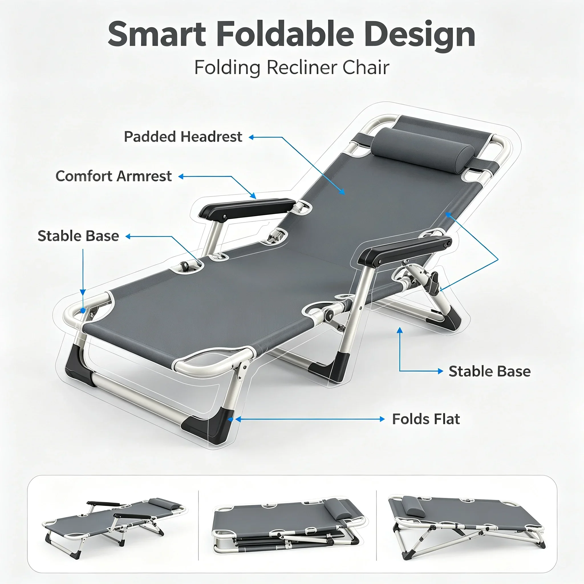Office Lunch Nap Folding Loung - đánh giá và giá Outdoor Camping Recliner