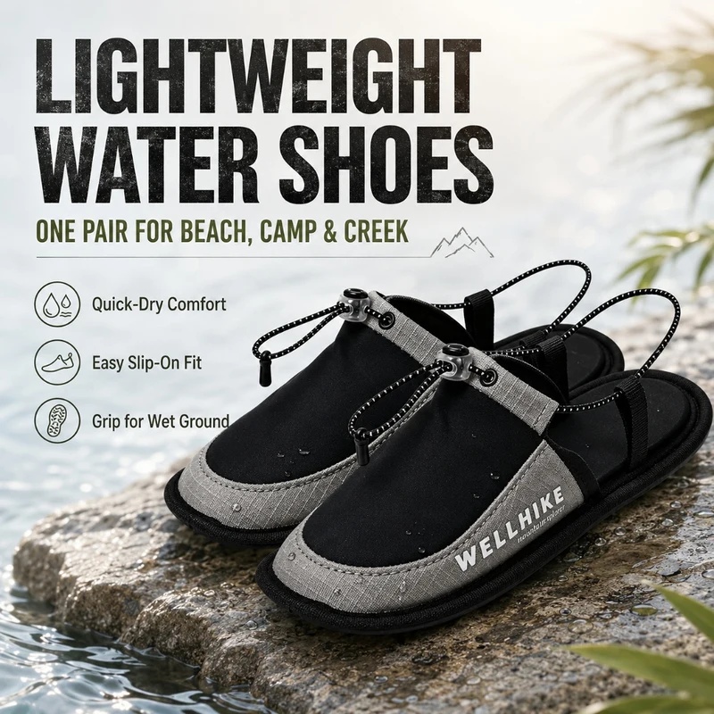 Quick Dry Camping Slippers Wad - đánh giá và giá Outdoor Camping Slippers