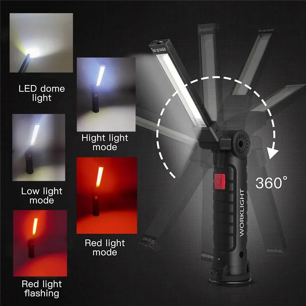 Portable COB LED Flashlight US - đánh giá và giá Outdoor Camping Lights
