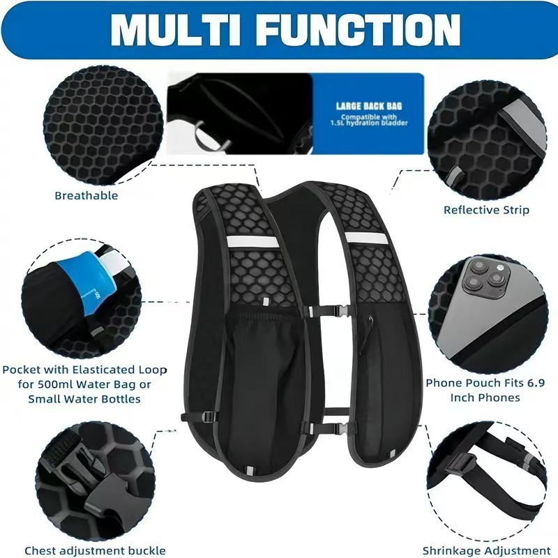 Running Hydration Vest for Wom - đánh giá và giá Outdoor Camping Vest