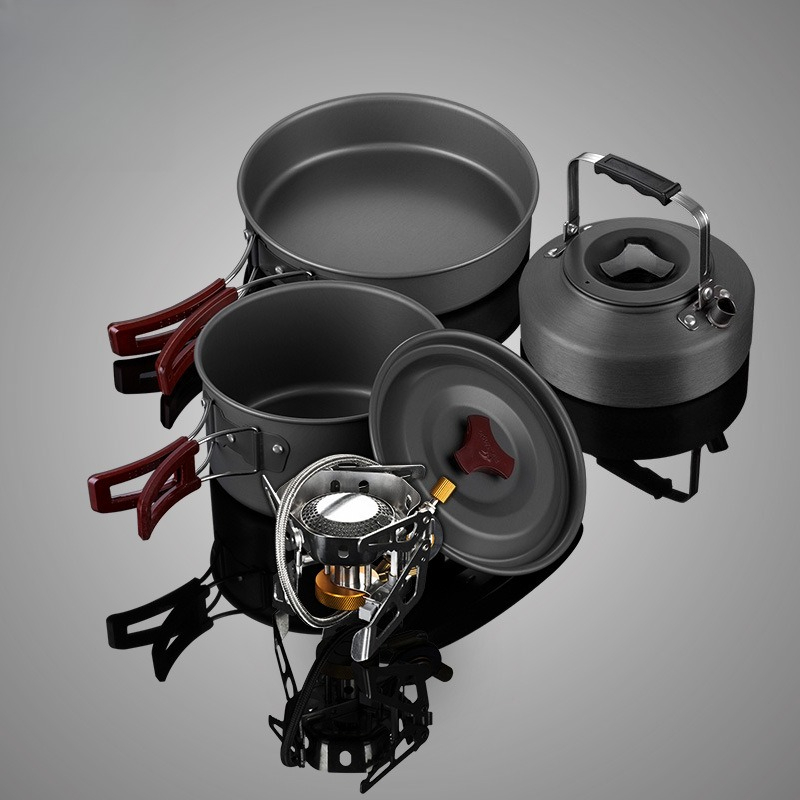Portable Split Gas Stove Cookw - đánh giá và giá Outdoor Camping Kit