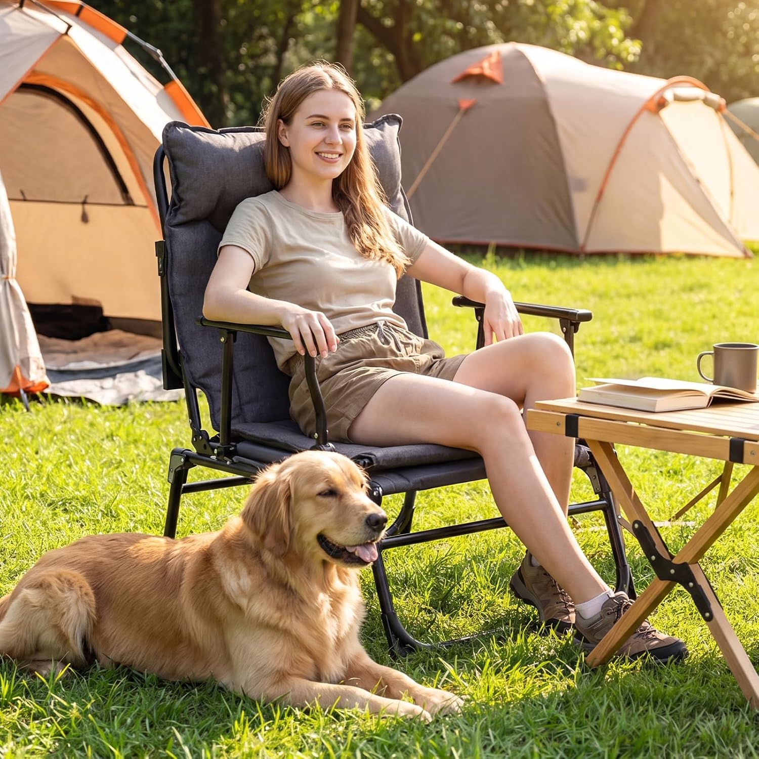 Folding Patio Lounge Chair Set - đánh giá và giá Outdoor Camping Recliner