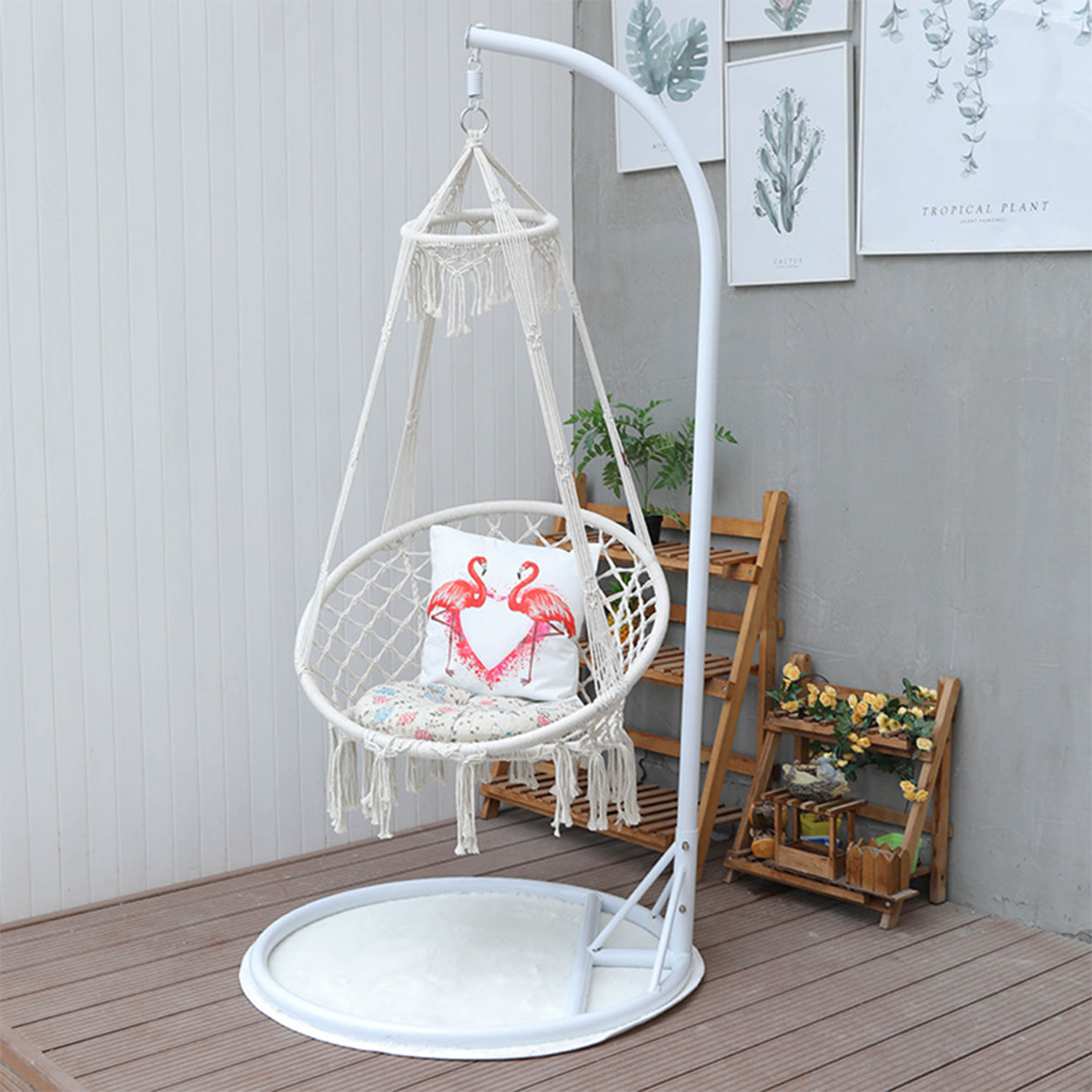 3 Seater Garden Rattan Rope Sw - đánh giá và giá Outdoor Camping Rocking Chair