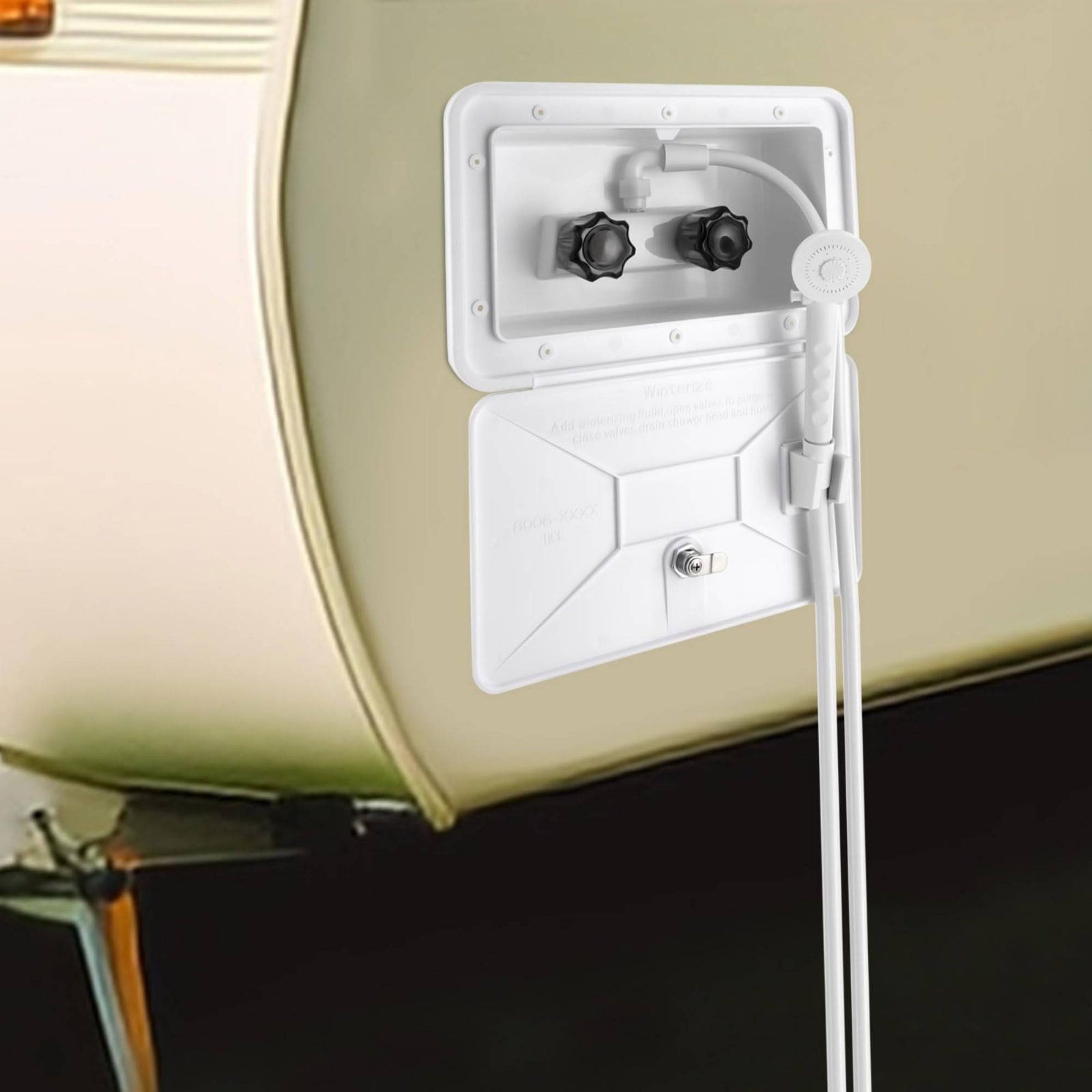 RV Exterior Shower Box Compact - đánh giá và giá Outdoor Camping Kit