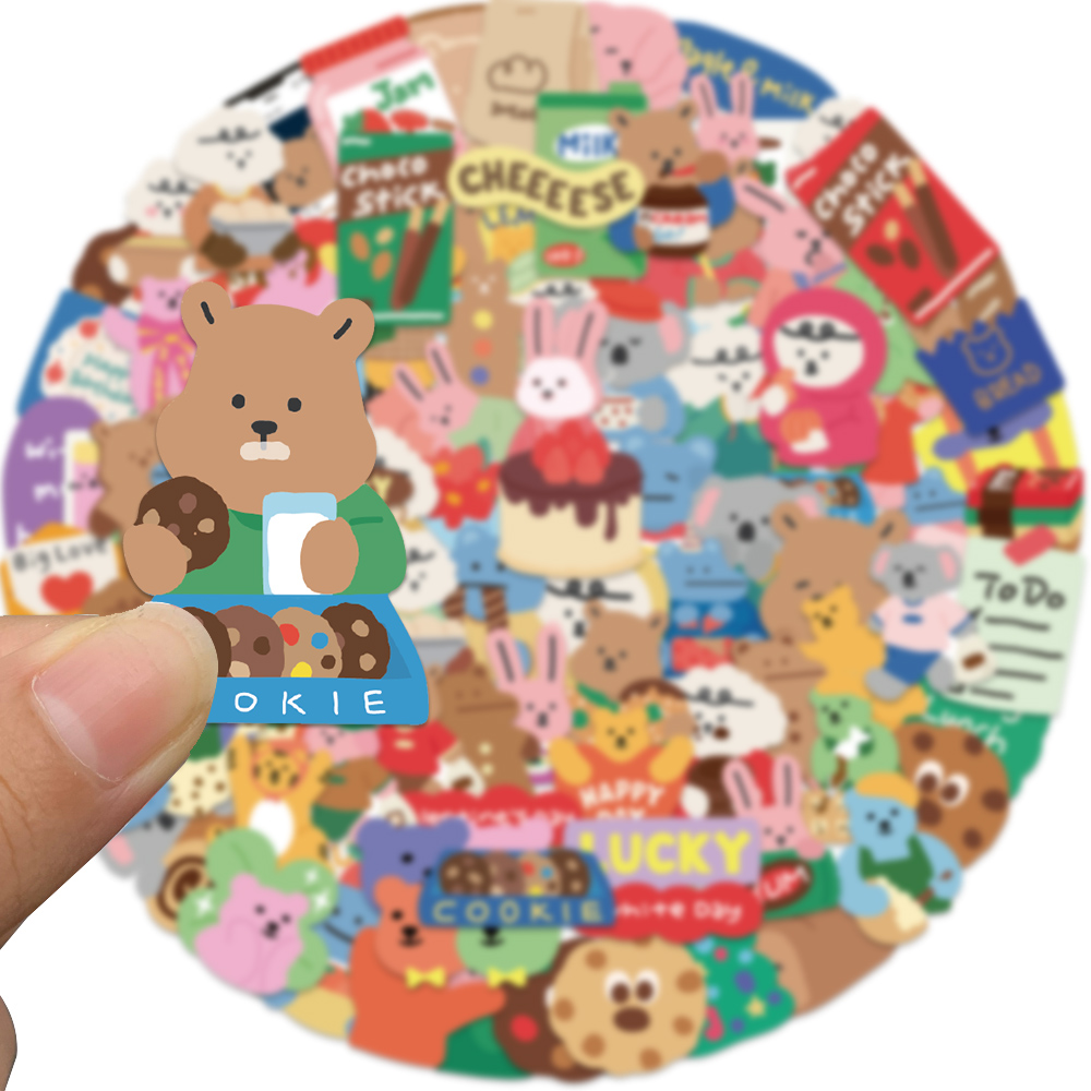 100pcs Pack Cartoon Dailylike  - đánh giá và giá Bear Canister