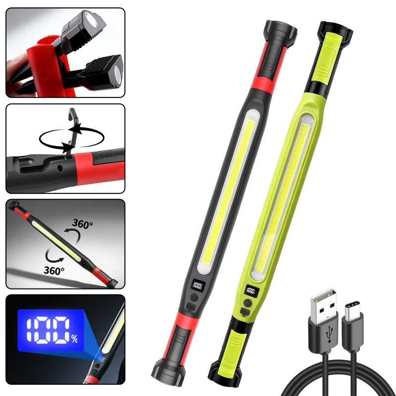 COB Work Light Type‑C Recharge - đánh giá và giá Outdoor Camping Lampe