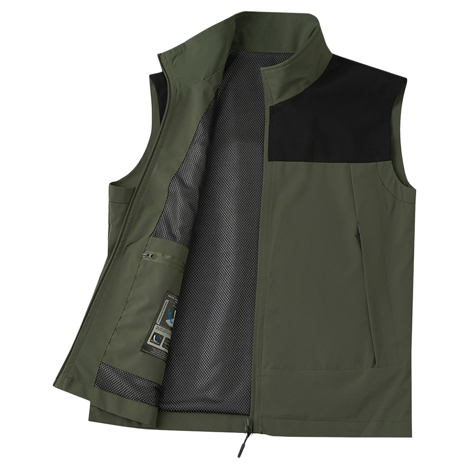 #M-5XL Men Golf Vest Stand Col - đánh giá và giá Outdoor Camping Vest