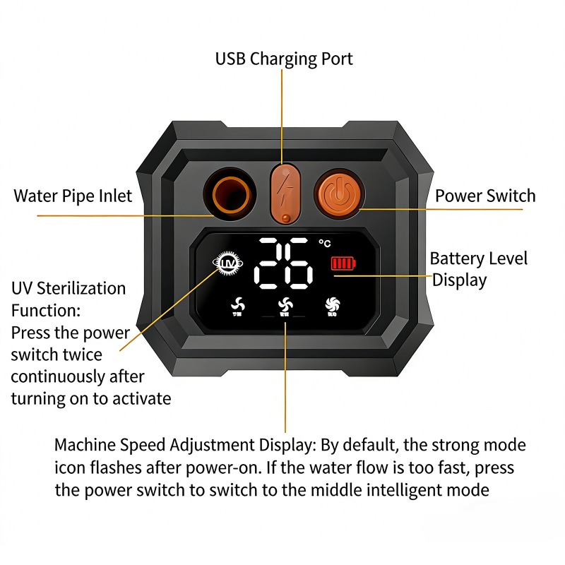 5400mAh/9000mAh Outdoor Portab - đánh giá và giá Outdoor Camping Shower