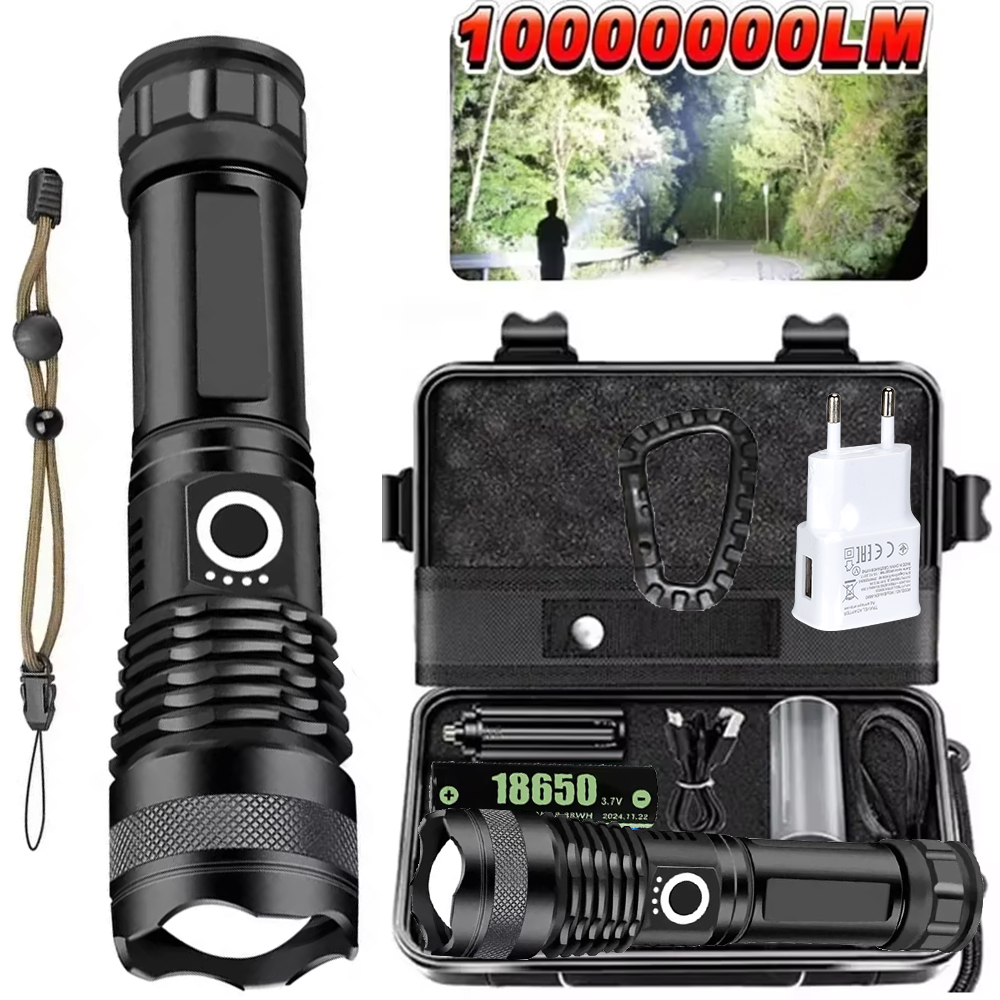 High Power LED Flashlight Rech - đánh giá và giá Outdoor Camping Lampe