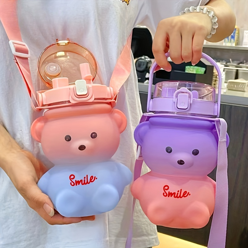 1pc Cute Bear Water Bottle BPA - đánh giá và giá Bear Canister