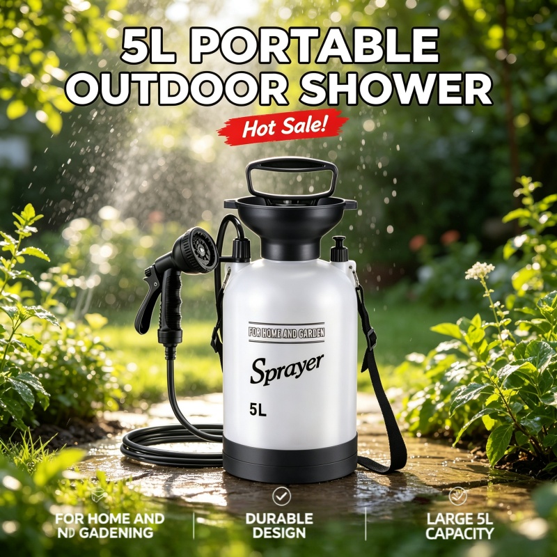 5L Portable Camping Shower Man - đánh giá và giá Outdoor Camping Shower