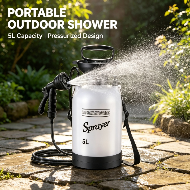 5L Portable Camping Shower Man - đánh giá và giá Outdoor Camping Shower